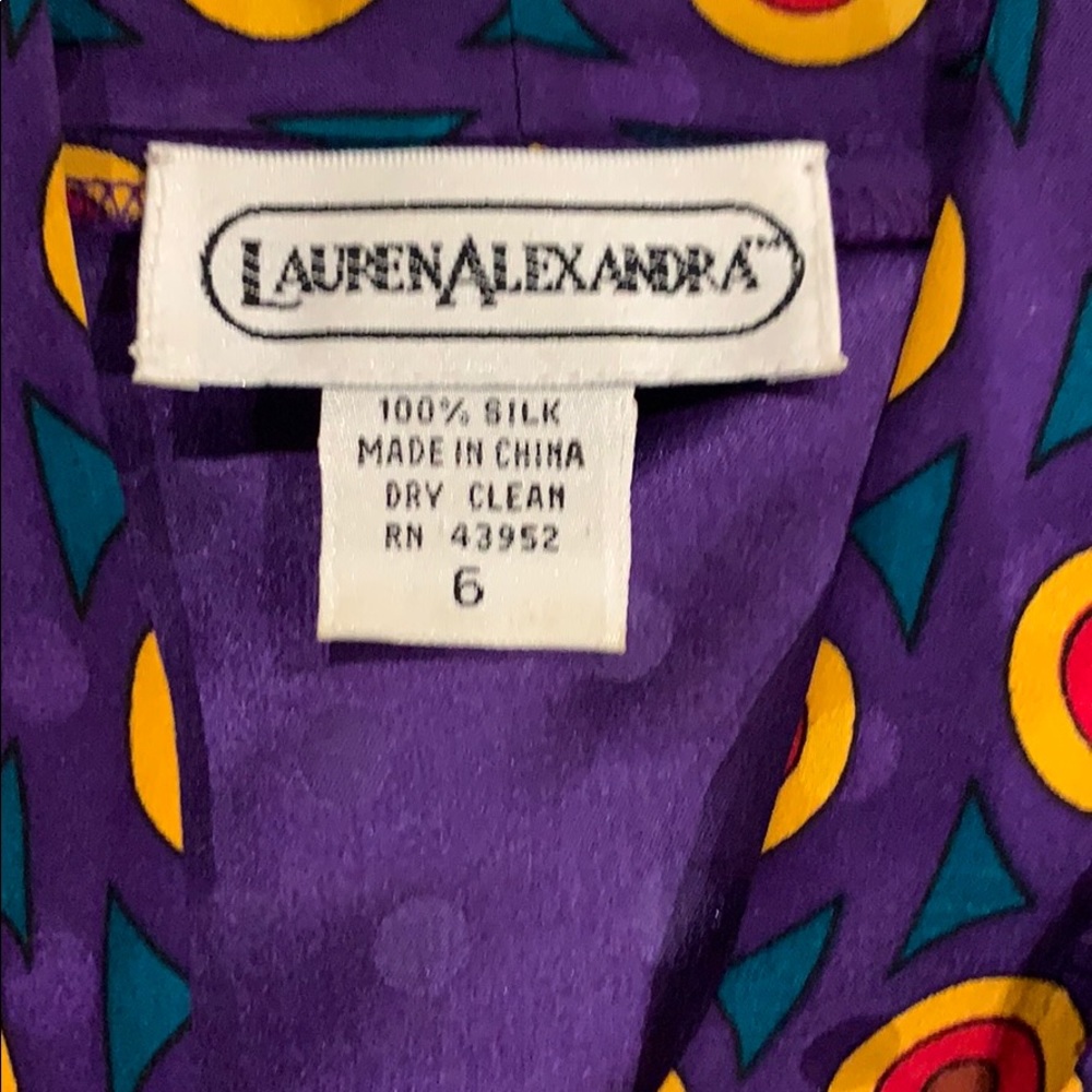 Vintage Lauren Alexandra silk blouse - Picture 2 of 3